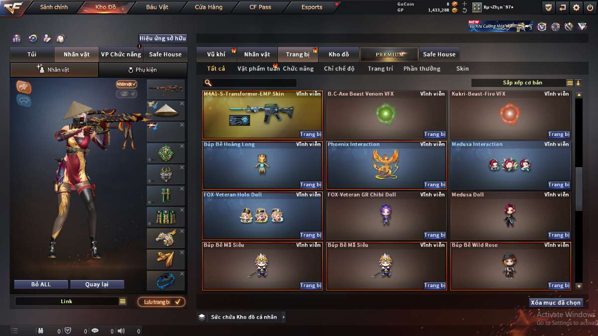 shop acc cf uy tin gia re